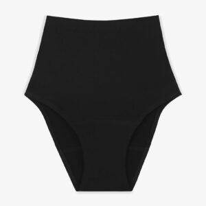 Culotte menstruelle Calliope noir taille haute et gainante smoon