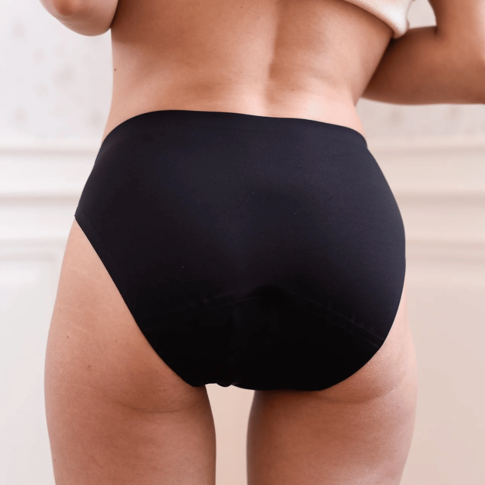 Culotte menstruelle sans couture flux très abondant Liv Louloucup vue de dos