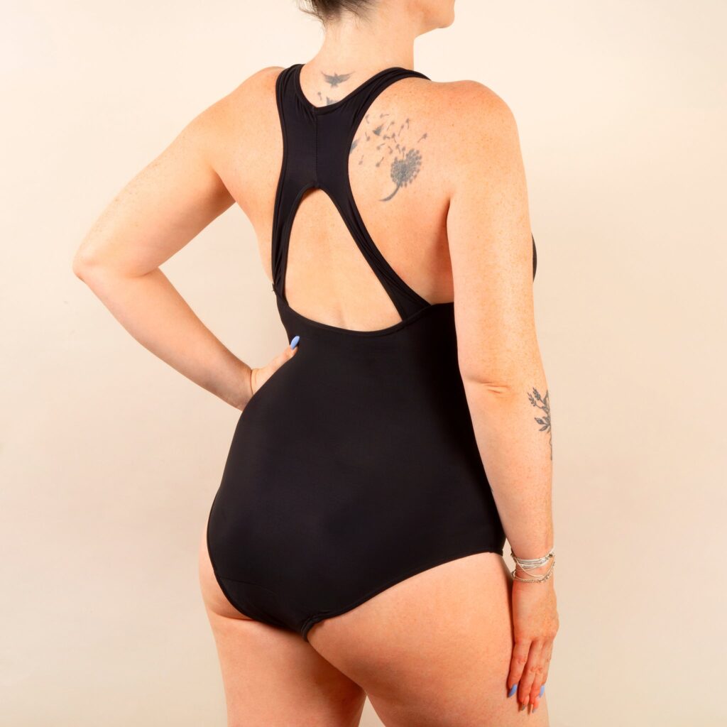 Maillot de bain menstruel Danaé Mademoiselle Culotte vue de dos