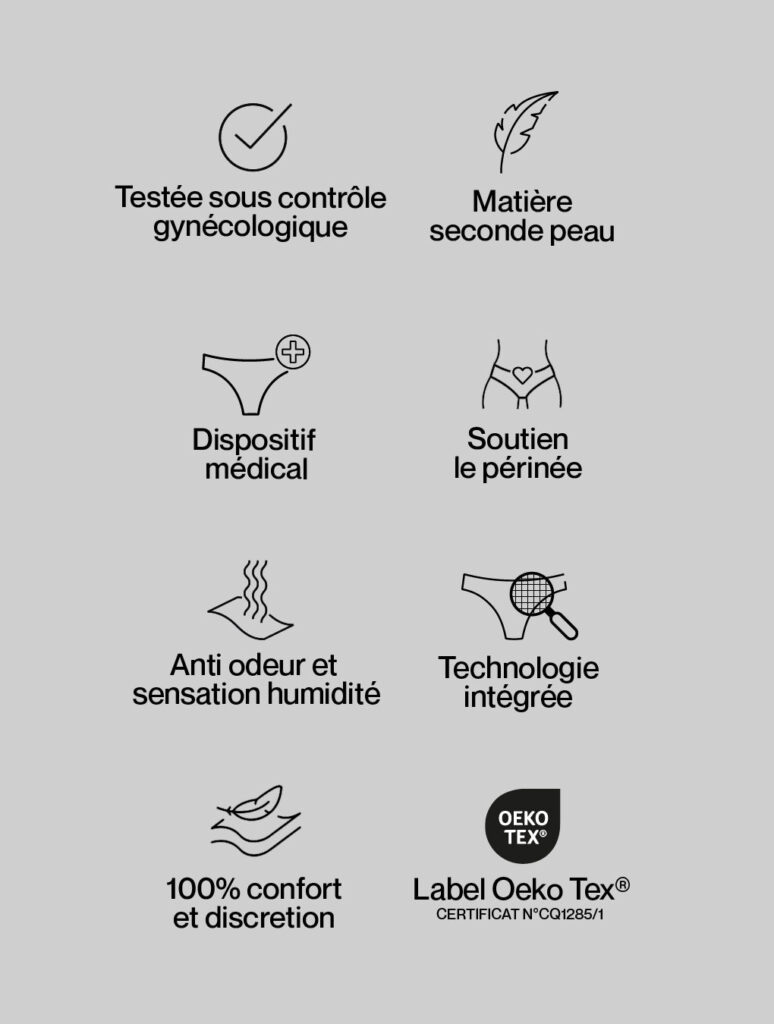 les caractéristiques de la culotte de Soutien Smoon